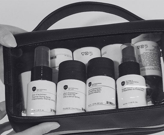 N4 hair travel set for vacation