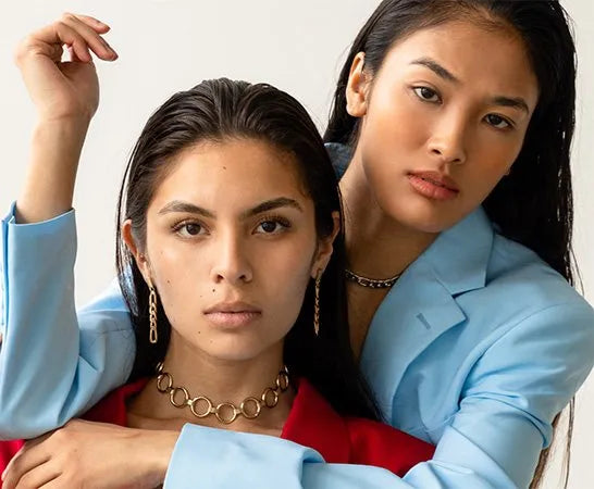 two girls rocking luxe hair styles for 4th of july