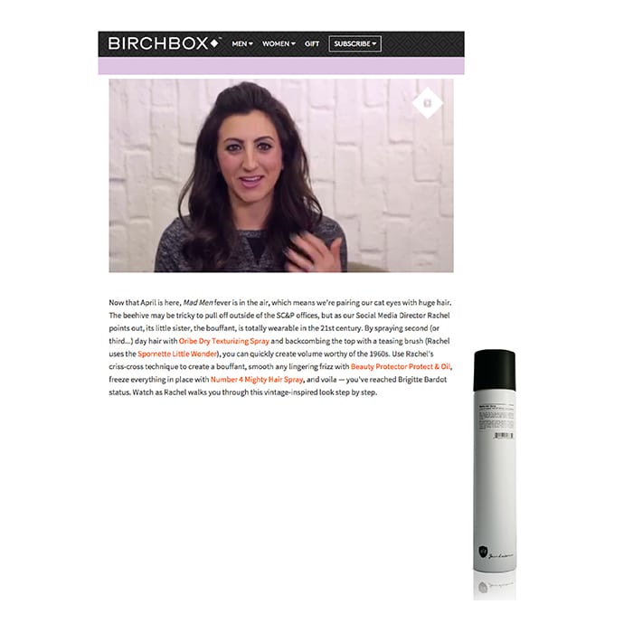Birchbox Bouffant - Number 4 Hair Care