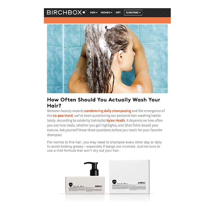 Birchbox Shampoo - Number 4 Hair Care