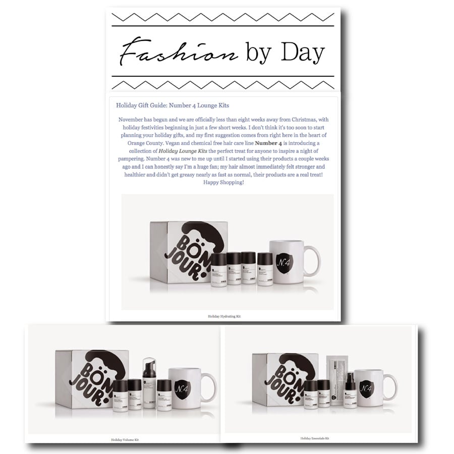 Fashion by Day Blog - Number 4 Hair Care