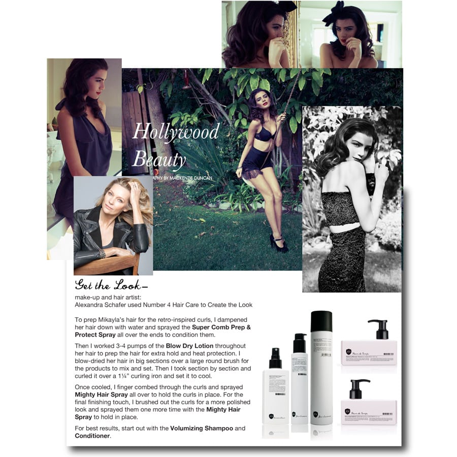 Get the Look—Mikayla - Number 4 Hair Care