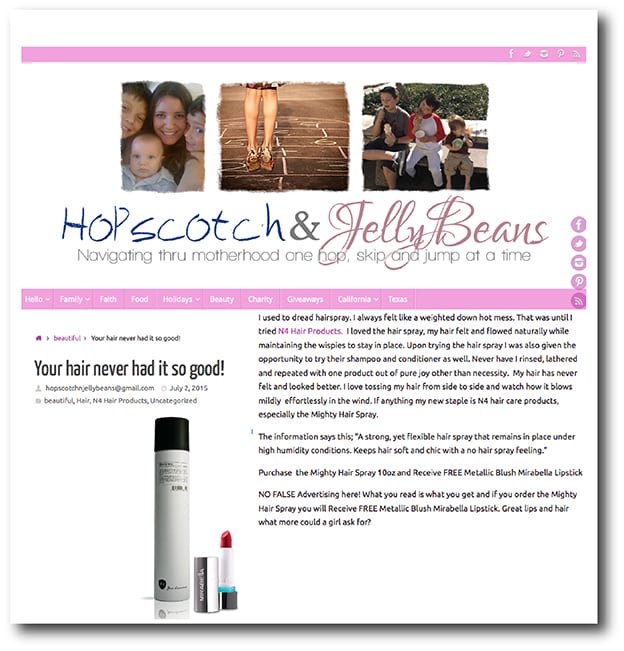 Hopscotch & Jelly Beans - Number 4 Hair Care