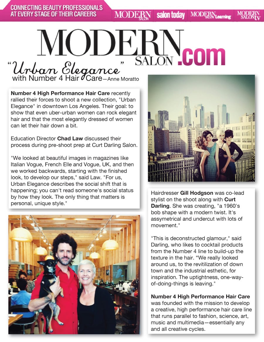 N4 New Collection in Modern Salon! - Number 4 Hair Care