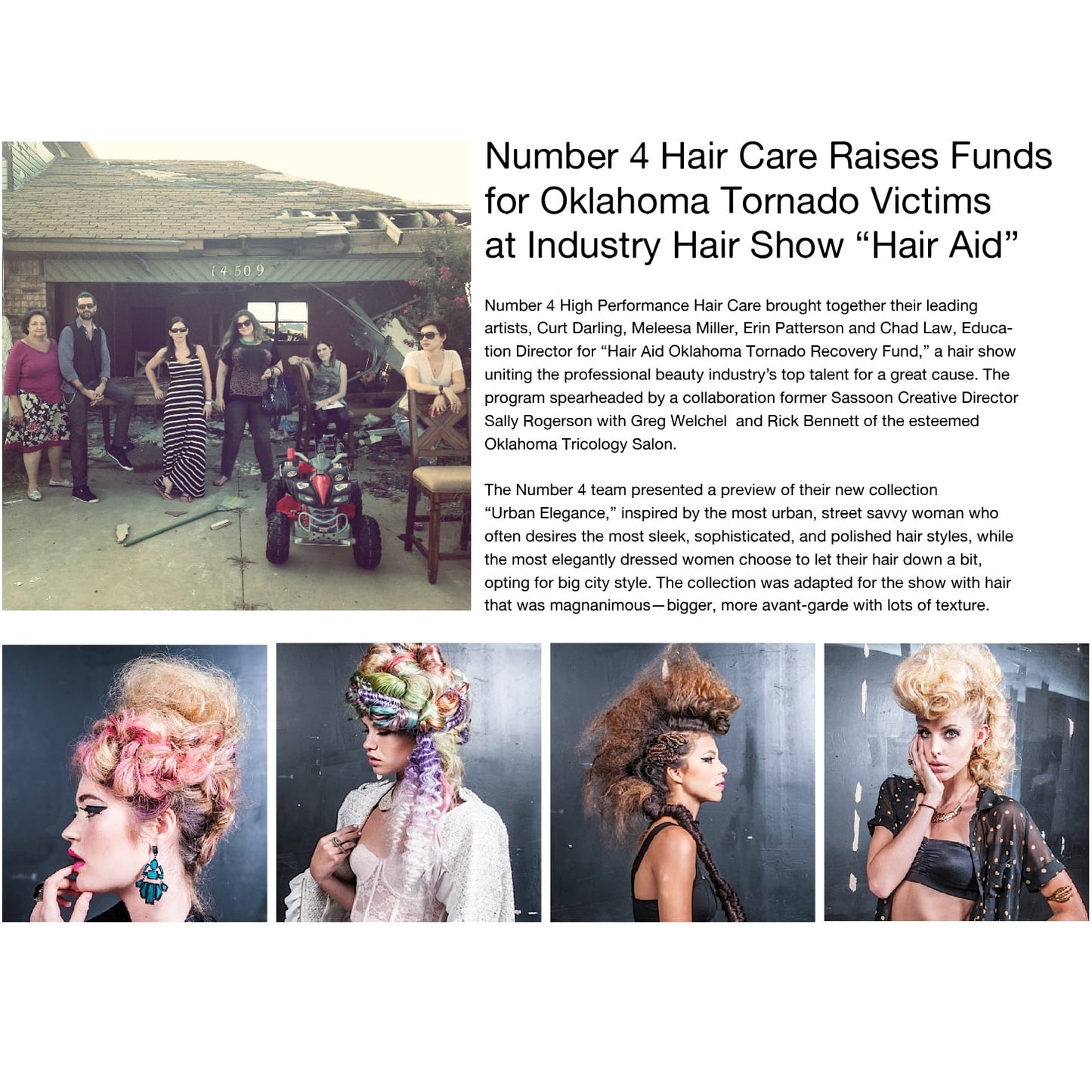 Oklahoma Tornado Victims - Number 4 Hair Care