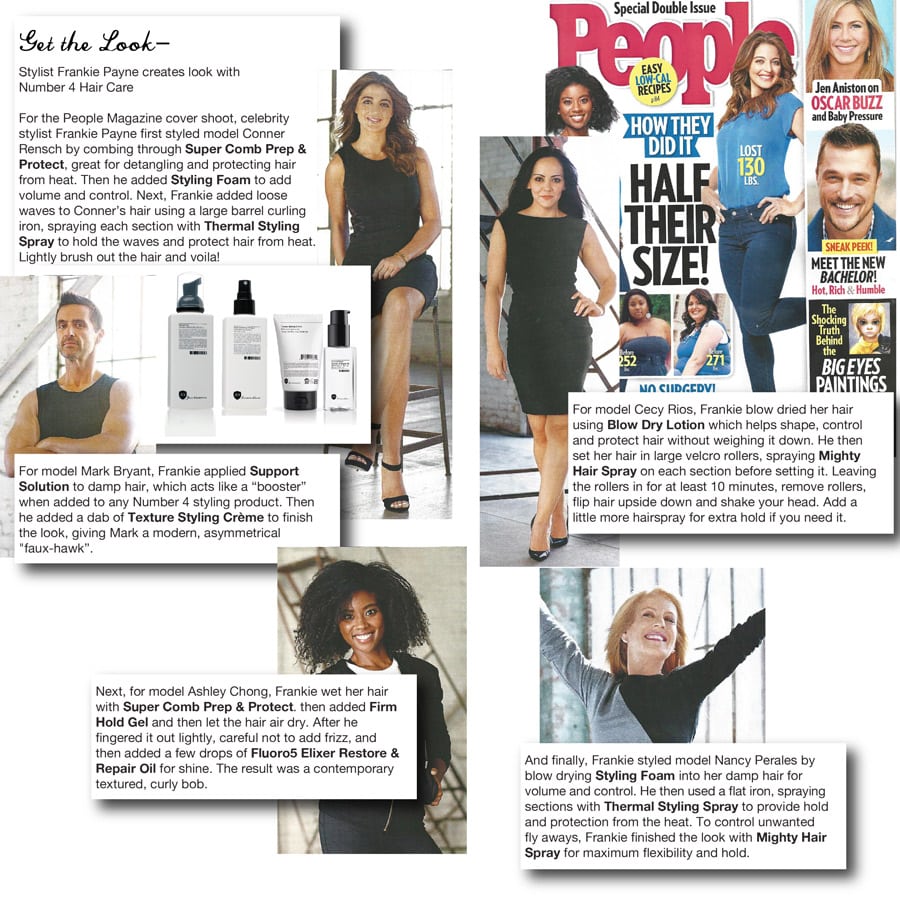 People Magazine Frankie Payne - Number 4 Hair Care