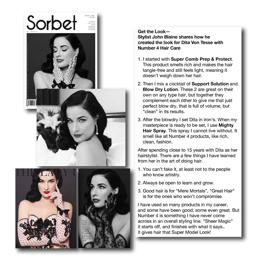 Sorbet Magazine - Number 4 Hair Care