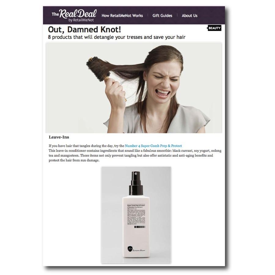The Real Deal - Number 4 Hair Care